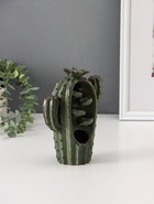 Подставка для благовоний «Кактусник», стелющийся дым, керамика, зелёный, 14×8×19 см  (артикул 11000998)  большой выбор товаров оптом и в розницу по низким ценам с доставкой