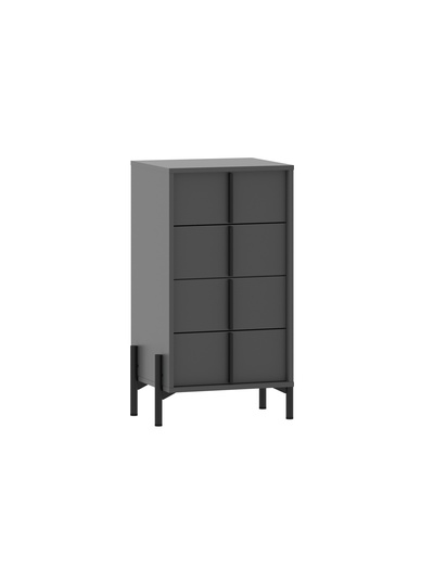 Комод «Тео НМ 040.26», 500×400×872 мм, цвет антрацит