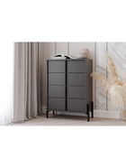 Комод «Тео НМ 040.29», 650×400×872 мм, цвет антрацит  (артикул 11001019)  большой выбор товаров оптом и в розницу по низким ценам с доставкой