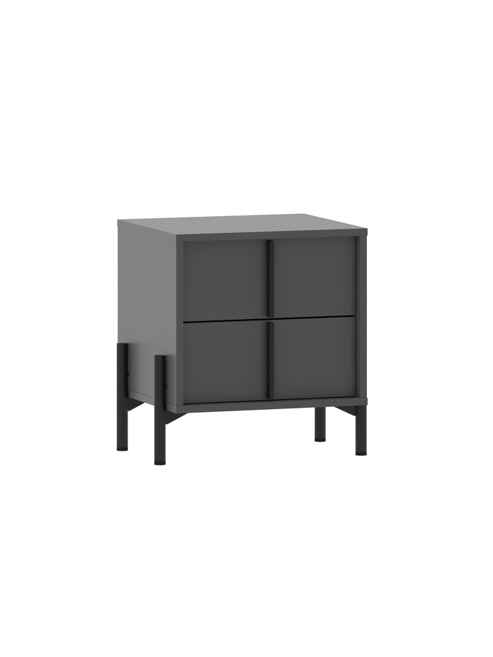 Тумба прикроватная «Тео НМ 040.30», 500×400×512 мм, цвет антрацит - Фото 1