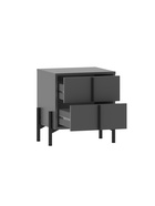Тумба прикроватная «Тео НМ 040.30», 500×400×512 мм, цвет антрацит  (артикул 11001025)  большой выбор товаров оптом и в розницу по низким ценам с доставкой