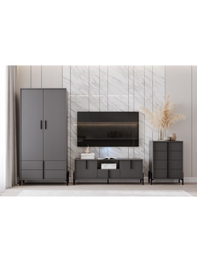 Гостиная «Тео 03», комплект 3 предмета, цвет антрацит  (артикул 11001028)  большой выбор товаров оптом и в розницу по низким ценам с доставкой