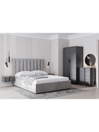 Спальня Тео 01 (ингрид 1600 смог +две тумбы 040.31+шкаф 040.41+комод 040.29)  (артикул 11001034)  большой выбор товаров оптом и в розницу по низким ценам с доставкой