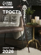 УЦЕНКА Сувенир дерево трость "Лошадь" 97х10х4 см - Фото 1