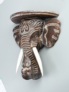 УЦЕНКА Панно настенное "Голова слона" албезия 30х12х32 см - Фото 2