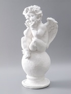 УЦЕНКА Фигура «Ангел на шаре» большой белый 26×27×64 см - Фото 5