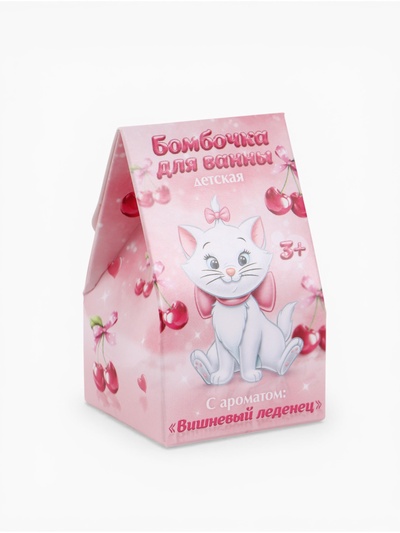 Бомбочка для ванны детская в коробке, 40 г, «Кошечка»