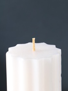Свеча - цилиндр 7×20 см, 600 г, с крупными гранями, белая - фото 809612347