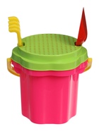Песочный набор №101 ведро-цветок 0.3 л, сито, грабли, совок, МИКС - Фото 1