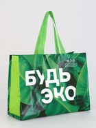 Сумка-пакет из нетканого материала с ламинацией, зелёный, эко, 36×46×16 см  (артикул 10997282)  большой выбор товаров оптом и в розницу по низким ценам с доставкой