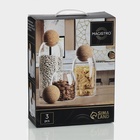 УЦЕНКА Набор банок для сыпучих продуктов 3 шт с пробковой крышкой "Эко" 450/700/1000 мл - Фото 10