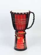 УЦЕНКА Барабан Джембе «Слон», 23×50 см, красный - Фото 4