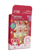 УЦЕНКА Детские накладные ногти "Цветочки", 12 шт - Фото 2