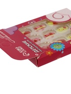 УЦЕНКА Детские накладные ногти "Цветочки", 12 шт - Фото 4