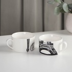 УЦЕНКА Чайные сервиз «Страны», 3 предмета чайник 400 мл, 2 кружки 230 мл - Фото 5