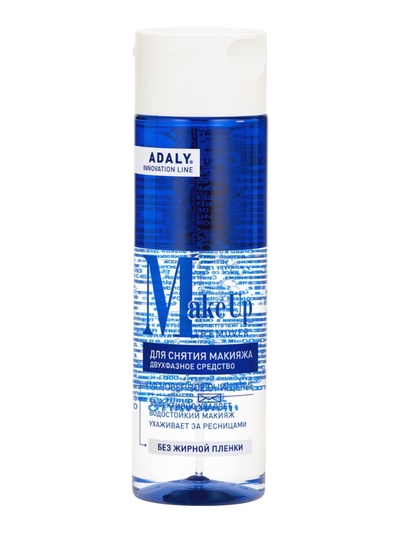Средство для снятия водостойкого макияжа с глаз Adaly, двухфазное, 120 мл