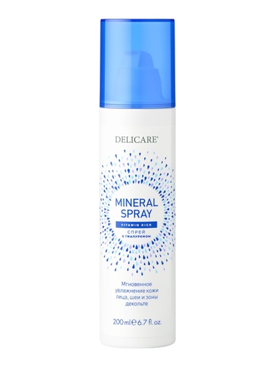 Минеральный спрей для лица Delicare, 200 мл