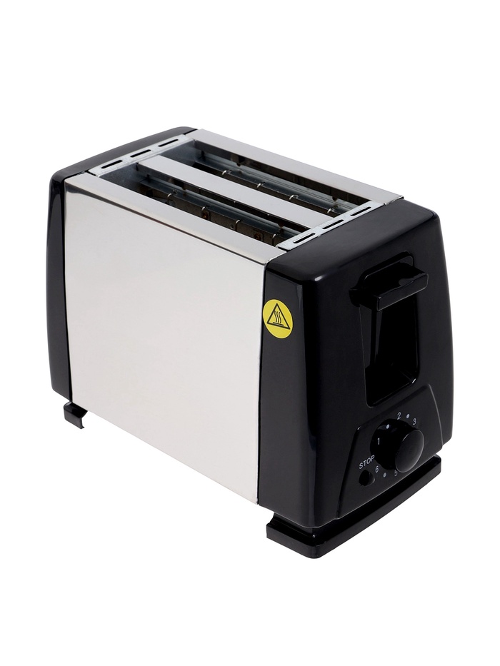 УЦЕНКА Тостер LT-03, 750 Вт, 6 режимов прожарки, 2 тоста, серебристый - Фото 1