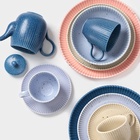 УЦЕНКА Набор тарелок 2 шт "Коралл" 20,8х20,8х2,3 см, цвет голубой - Фото 6