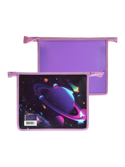 Папка для тетрадей А5 «Планеты», молния сверху, 230×190×50 мм