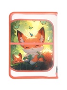 Папка для труда А4 «Лисята в лесу», молния вокруг/откидная планка - Фото 4