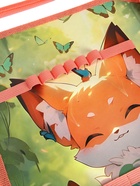 Папка для труда А4 «Лисята в лесу», молния вокруг/откидная планка - Фото 6