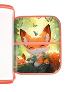 Папка для труда А4 «Лисята в лесу», молния вокруг/откидная планка - Фото 8