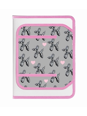 Папка для труда А4 Buabble heart, молния вокруг/откидная планка