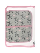 Папка для труда А4 Bubble heart, молния вокруг/откидная планка - Фото 4