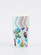 Стакан одноразовый бумажный 250 мл, Корпорация монстров  (артикул 10971323)  большой выбор товаров оптом и в розницу по низким ценам с доставкой