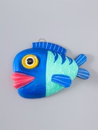 УЦЕНКА Панно "Рыба-клоун" дерево 20х16х4 см, цв. сине-бирюзовый - Фото 2