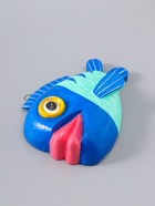 УЦЕНКА Панно "Рыба-клоун" дерево 20х16х4 см, цв. сине-бирюзовый - Фото 3