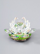 УЦЕНКА Сувенир стекло "Лотос кристалл трехъярусный голография" d=11 см - Фото 3