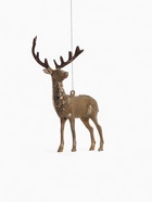 УЦЕНКА Украшение ёлочное «Благородный олень» (набор 2 шт.) 8×15 см, золото - Фото 4