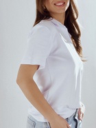 Футболка - поло женская MINAKU, размер 48-50 (XL), итерлок, белая - Фото 5