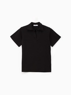 Футболка - поло женская MINAKU, размер 48-50 (XL), итерлок, чёрная - Фото 3