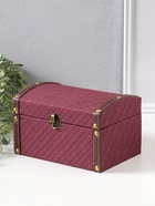 Набор шкатулок для украшений 2 шт. «Диагональ», слива - Фото 4