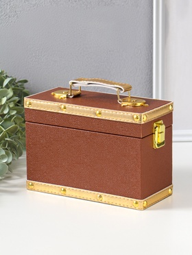 Шкатулка для украшений «Молочный шоколад», с ручкой, 20×9×14 см