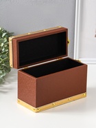 Шкатулка для украшений «Молочный шоколад», с ручкой, 20×9×14 см - Фото 5