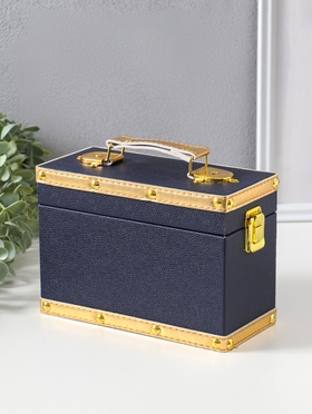 Шкатулка для украшений «Синий туман», с ручкой, 20×9×14 см