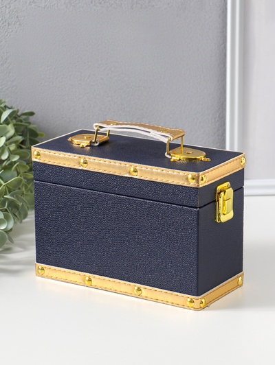 Шкатулка для украшений «Синий туман», с ручкой, 20×9×14 см