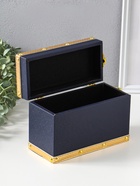 Шкатулка для украшений «Синий туман», с ручкой, 20×9×14 см - Фото 5