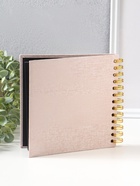 Фотоальбом на спирали 20 листов «Фотоаппарат. Беж», текстиль, чёрный картон, 17.5×17.5 см  (артикул 10971432)  большой выбор товаров оптом и в розницу по низким ценам с доставкой