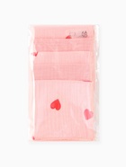 Платки носовые детские «Крошка Я» Pink Heart, 20×20 см, набор 6 шт., муслин, 100 % хлопок, розовые  (артикул 10991034)  большой выбор товаров оптом и в розницу по низким ценам с доставкой
