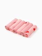 Набор платочков «Крошка Я» Pink Heart, 20×20 см - 6 шт., муслин, 100 % хлопок, розовые - Фото 5