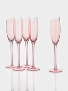 УЦЕНКА Набор бокалов для шампанского "Иллюзия" 180 мл 5,5х27,5 см, 6 шт, цвет розовый - Фото 2