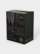 УЦЕНКА Набор бокалов для шампанского "Иллюзия" 180 мл 5,5х27,5 см, 6 шт, цвет розовый - Фото 3