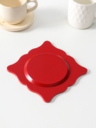 Блюдо сервировочное «Квадрат», 15×15 см, дерево, хохлома - Фото 4