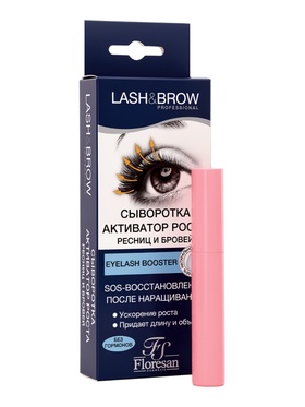 Сыворотка для роста ресниц и бровей Floresan SOS восстановление, 9 мл  (артикул 10994819)  большой выбор товаров оптом и в розницу по низким ценам с доставкой