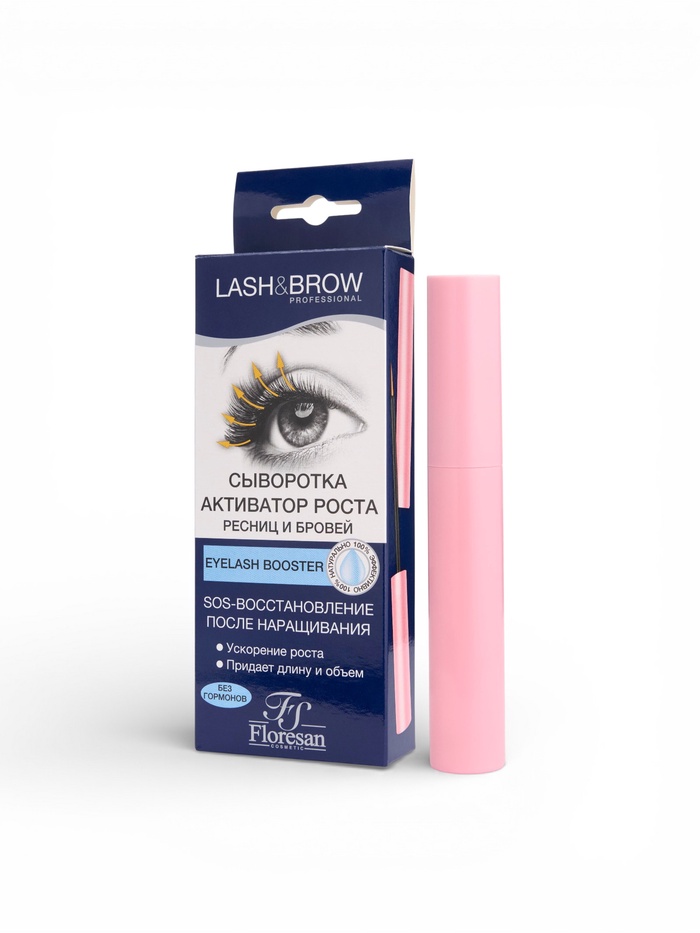 Сыворотка для роста ресниц и бровей Floresan SOS восстановление, 9 мл - Фото 1